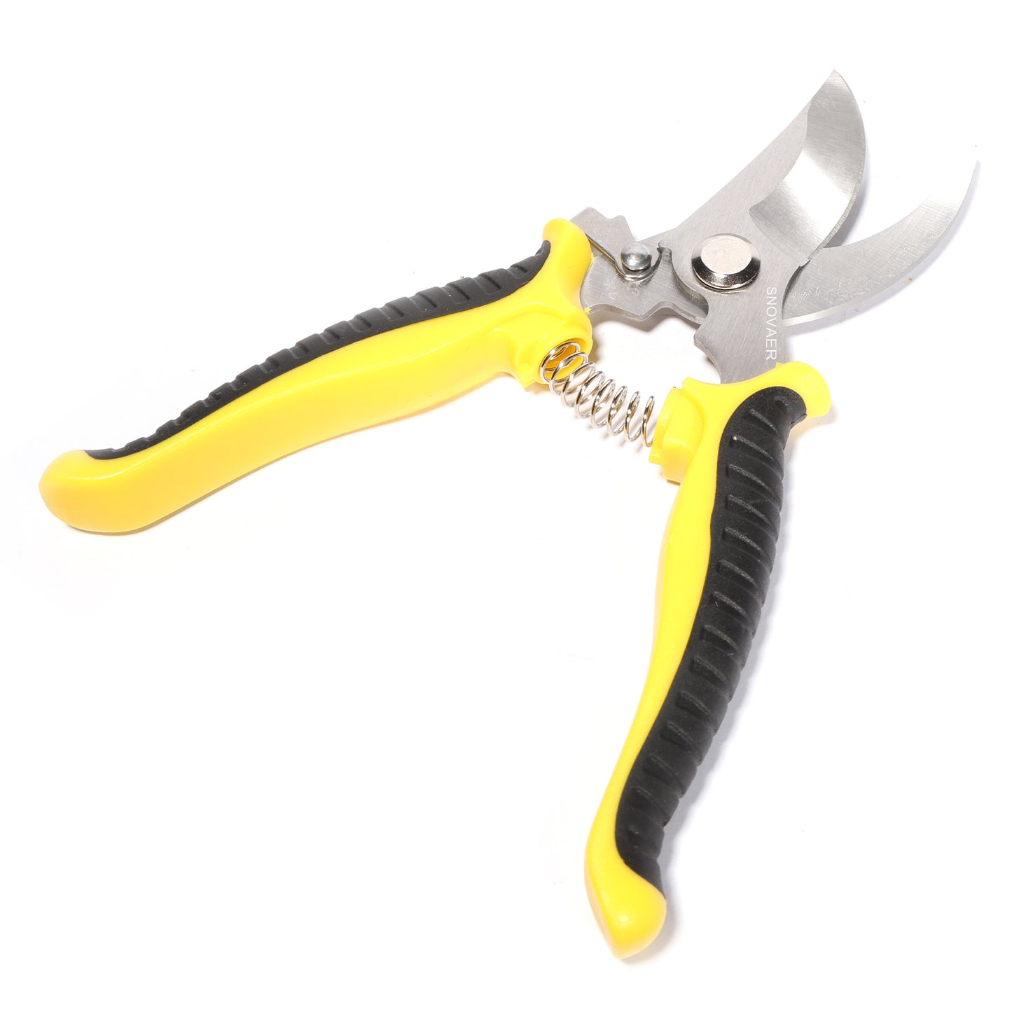 SNOVAER Garden Pruning Shears - Premium Multi-Function Stainless Steel Floral Shears (Yellow&Black)