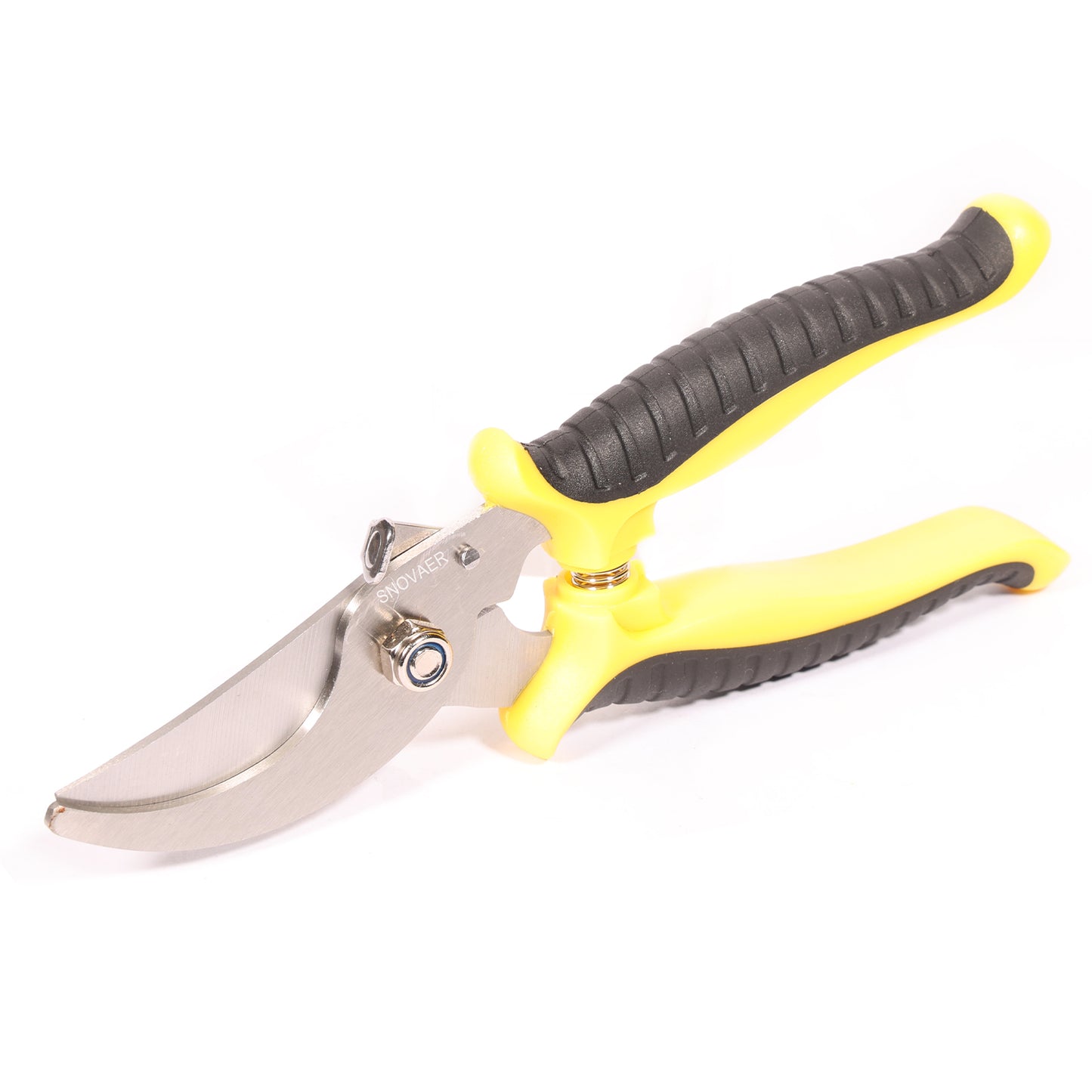 SNOVAER Garden Pruning Shears - Premium Multi-Function Stainless Steel Floral Shears (Yellow&Black)