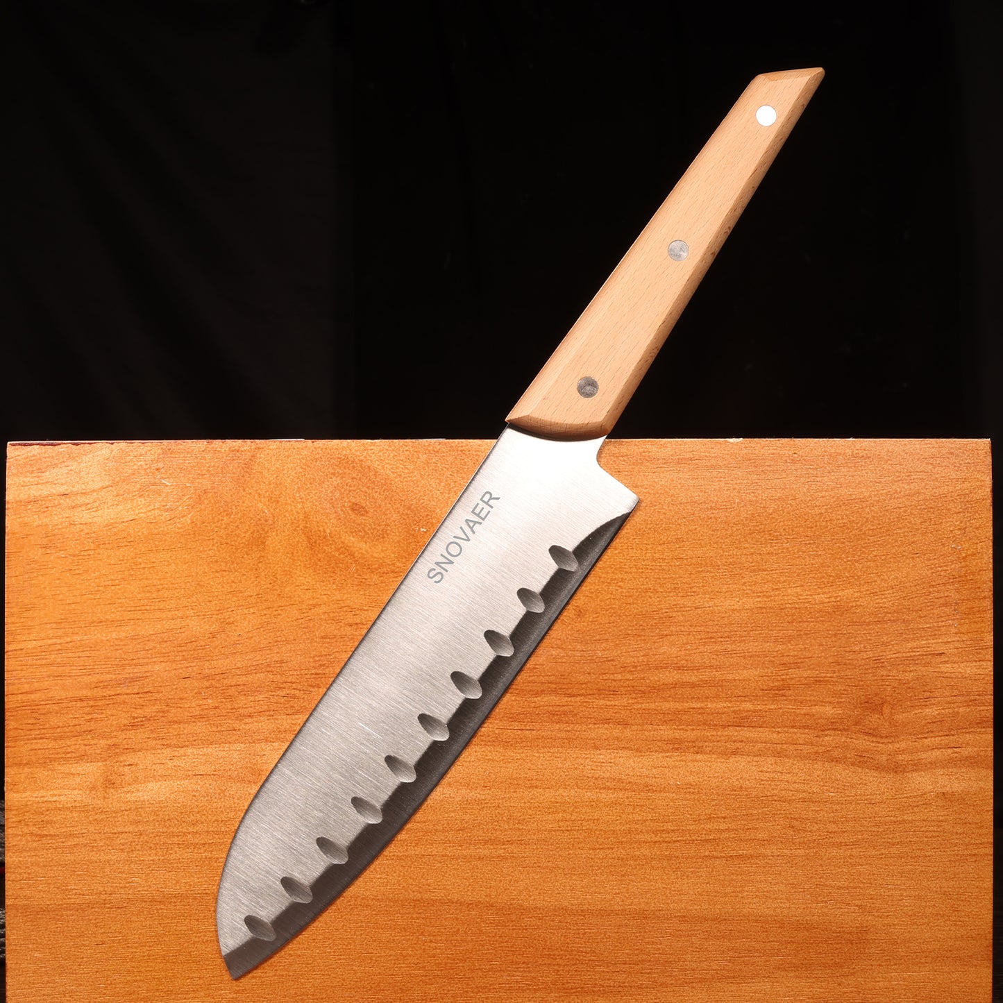 SNOVAER 7 Inch Santoku Knife, Ultra Sharp Kitchen Knife