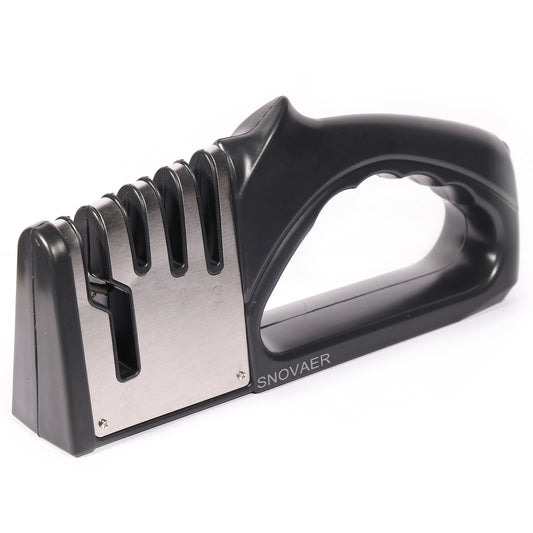 SNOVAER 4-in-1 Knife Sharpener, 4 Stage Knife Sharpener, Kitchen Knife Scissor Sharpener