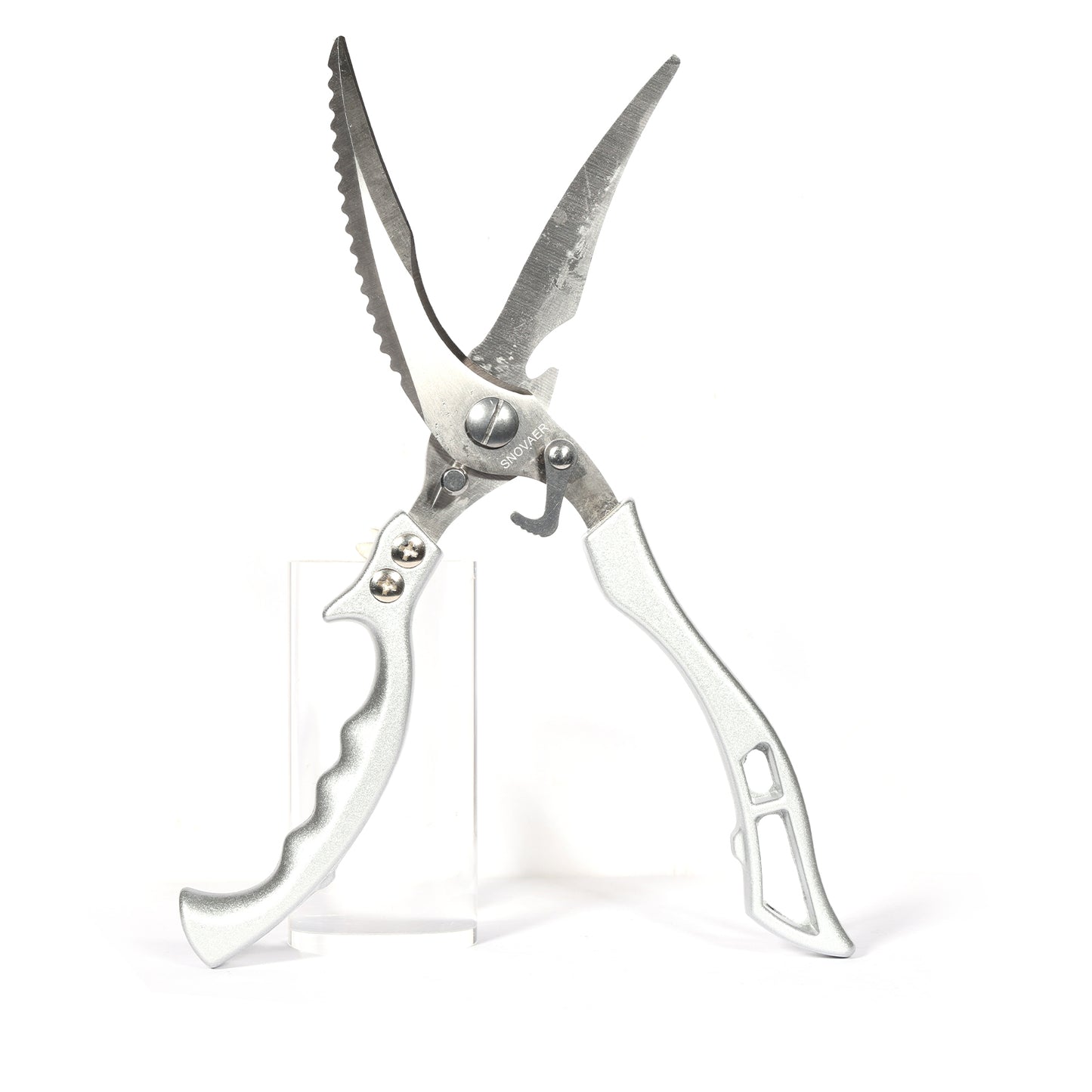 SNOVAER Heavy Duty Stainless Steel Bone-Cut Scissors - Multipurpose Kitchen Scissors for Bone, Chicken, Meat, Vegetable